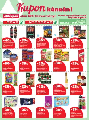 Spar akciós újság (érvényes eddig: 14-09)