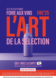 Catalogue Monoprix | Guide foire aux vins page 1
