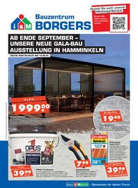 Bauzentrum Borgers Prospekt woche 36 Seite 1