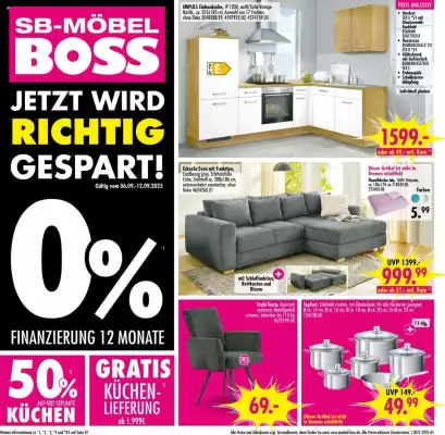 Möbel Boss Prospekt (gültig bis 12-09)
