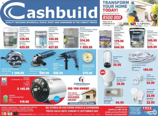Cashbuild catalogue (valid until 21-09)