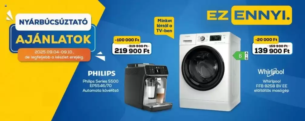 Euronics akciós újság (érvényes eddig: 10-09)