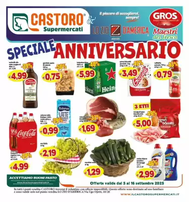Volantino Il Castoro Supermercati (valido fino al 16-09)