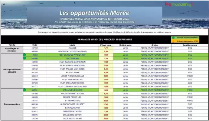 Catalogue Promocash (valable jusqu'au 10-09)