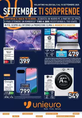 Volantino Unieuro (valido fino al 18-09)