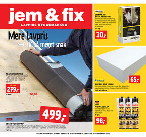 Jem & fix tilbudsavis uge 37 Side 1