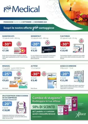 Volantino Parafarmacia Più Medical (valido fino al 5-11)
