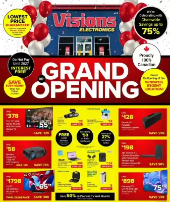 Visions Electronics flyer (valid until 12-09)
