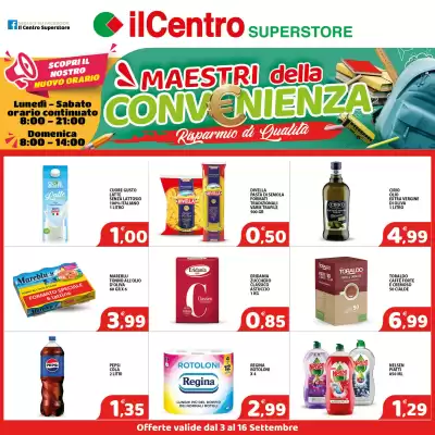 Volantino Il Centro Superstore (valido fino al 16-09)