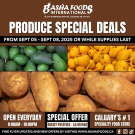 Basha Foods flyer week 36 Page 1
