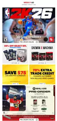 EB Games flyer (valid until 11-09)