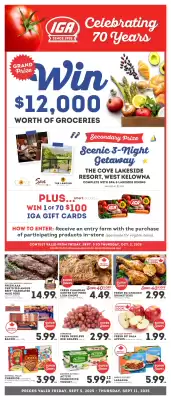 IGA flyer