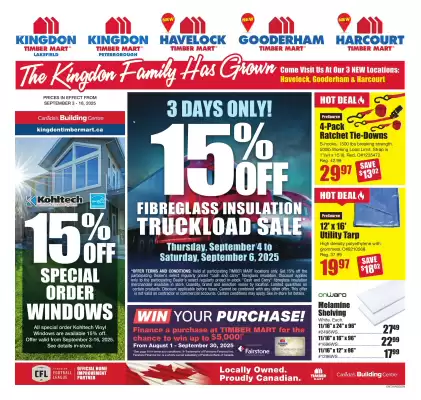 Tim Hortons flyer (valid until 11-09)