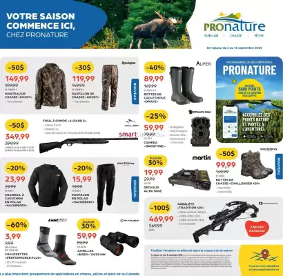 Pronature flyer (valid until 11-09)