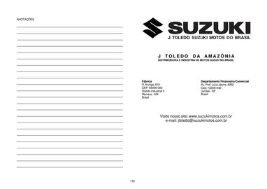 Catálogo Suzuki Motos Página 138