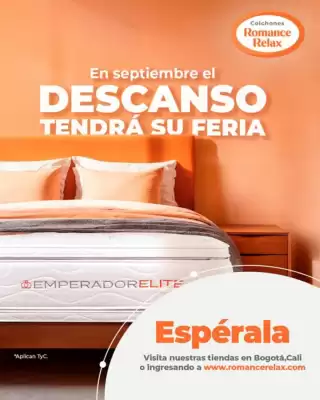 Catálogo Colchones Romance Relax (válido hasta 12-09)