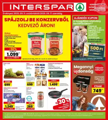Interspar akciós újság (érvényes eddig: 17-09)