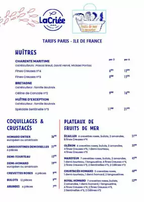 Catalogue La Criée (valable jusqu'au 31-12)