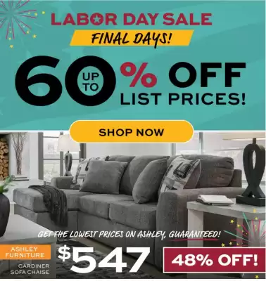 Slumberland Furniture weekly ad (valid until 18-09)