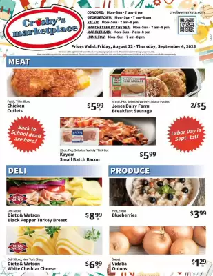 Crosby's Marketplace weekly ad (valid until 9-09)