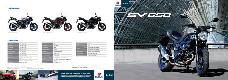 Suzuki leták | SV 650 Strana 1