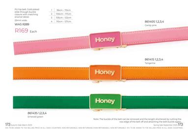 Honey Fashion Accessories catalogue Page 175