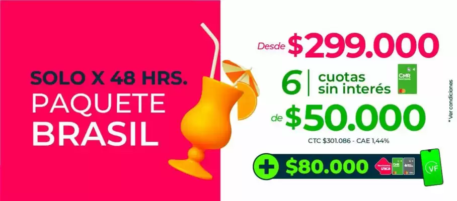 Catálogo Viajes Falabella (válido hasta 19-09)