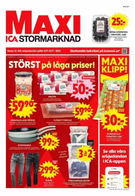 ICA Maxi reklamblad (giltig till och med 14-09)