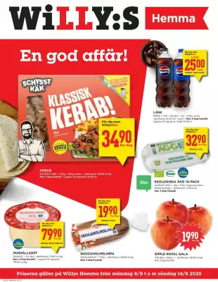 Willys Hemma reklamblad (giltig till och med 14-09)
