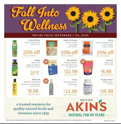 Akin's Natural Foods weekly ad (valid until 30-09)