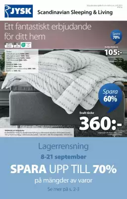 JYSK reklamblad (giltig till och med 21-09)