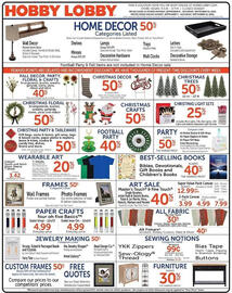 Hobby Lobby weekly ad week 37 Page 1