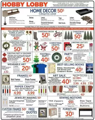 Hobby Lobby weekly ad (valid until 13-09)