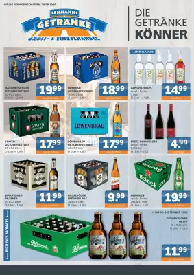 Getränke Lehmann Prospekt (gültig bis 20-09)