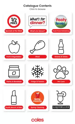 Coles catalogue