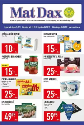 Matdax reklamblad (giltig till och med 14-09)