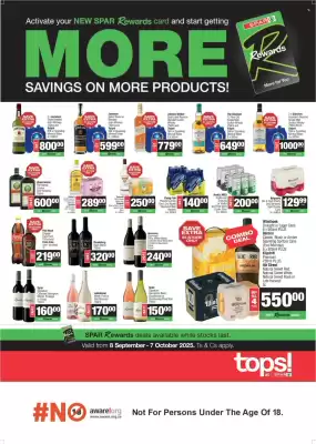 Spar Tops catalogue (valid until 7-10)