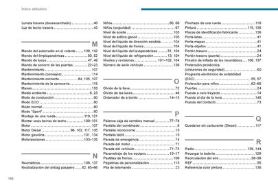 Catálogo Peugeot Página 158