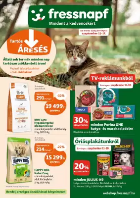 Fressnapf akciós újság (érvényes eddig: 17-09)