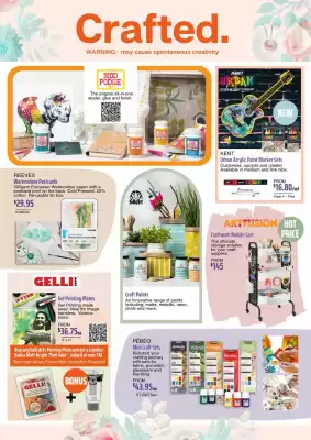 Eckersley's Art & Craft catalogue (valid until 30-09)