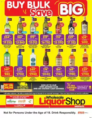 Shoprite Liquor catalogue (valid until 21-09)