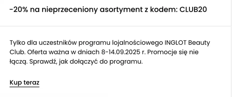 Inglot gazetka (ważność do 21-09)
