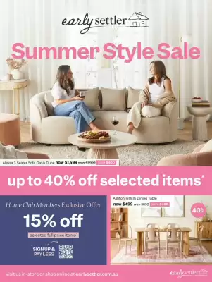 Early Settler catalogue (valid until 5-10)