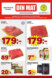 Din Mat reklamblad vecka 37 Sida 1