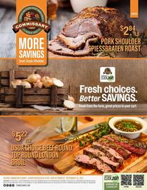 Commissary weekly ad Page 1