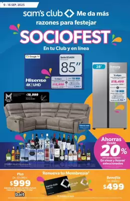 Catálogo Sam's Club (válido hasta 16-09)