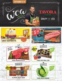 Tavora Foods flyer week 37 Page 1