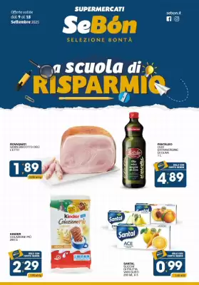 Volantino SeBón Supermercati (valido fino al 18-09)