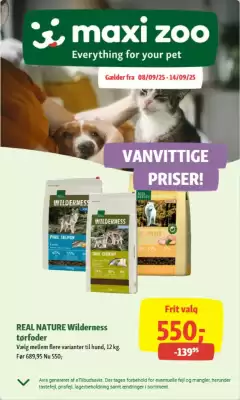 Maxi Zoo tilbudsavis (gælder indtil 14-09)