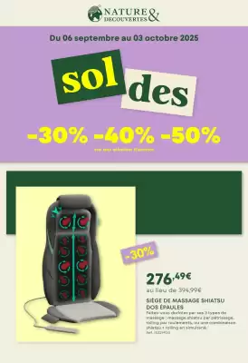 Catalogue Nature et Découvertes (valable jusqu'au 3-10)
